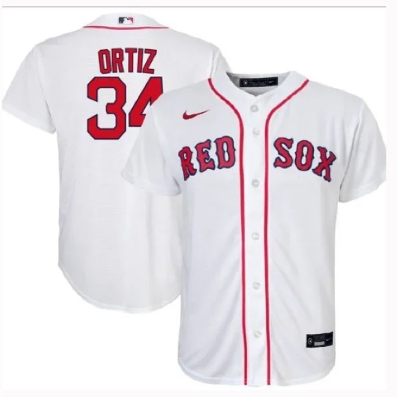 Boston Red Sox David Ortiz White Jersey